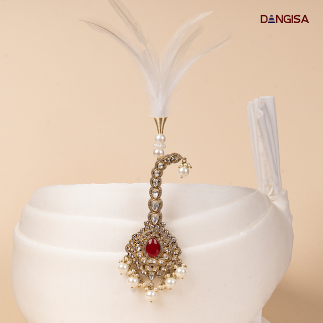 The Ruby Classic Drop Safa Brooch