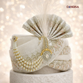 Imperial Ivory Silk & Crystal Safa
