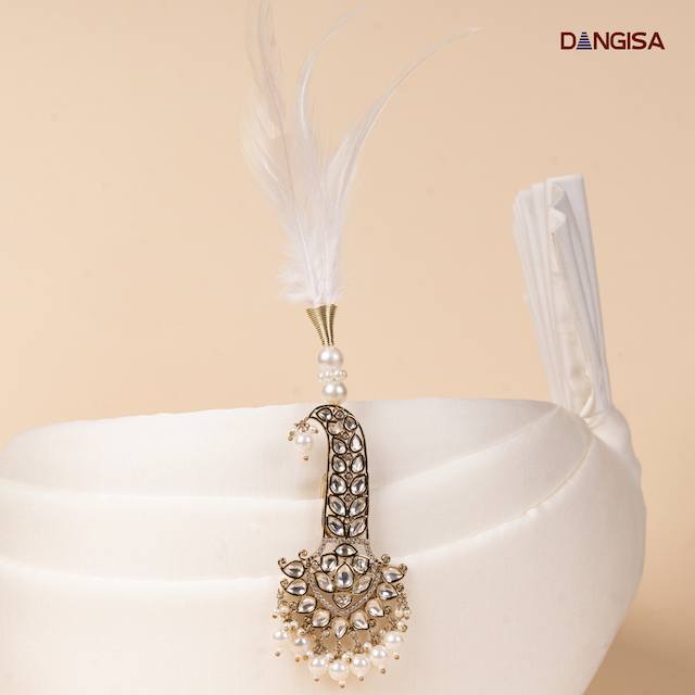 The Ivory Lotus Pearl Safa Brooch