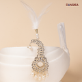 The Ivory Cascade Pearl Safa Brooch