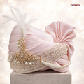 The Champagne Silk Filigree Safa
