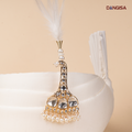 The Crystal Pearl Fan Safa Brooch