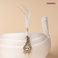 The Crystal Teardrop Safa Brooch