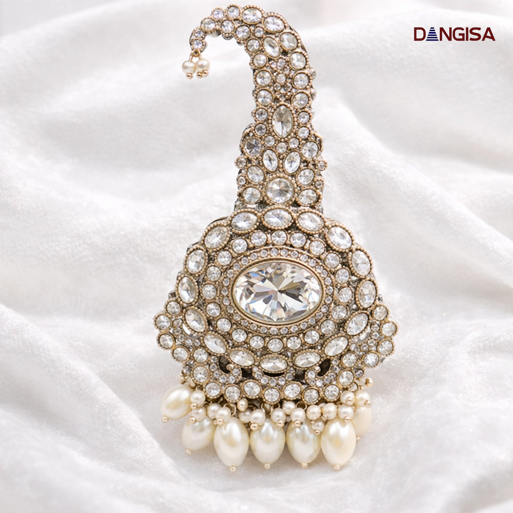 Imperial Diamond-White Crystal Brooch