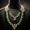 The Polki & Emerald Heritage Mala