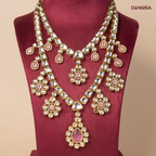The Rose-Quartz Kundan Floral Maala
