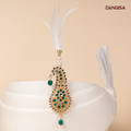 The Emerald Paisley Safa Brooch