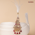 The Ruby Bloom Cascade Safa Brooch