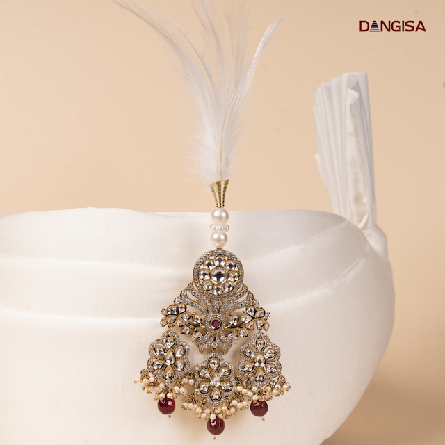 The Ruby Chandelier Safa Brooch