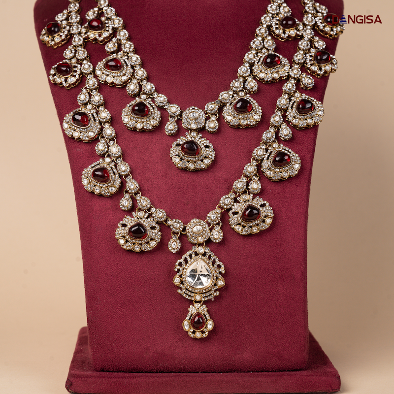 Ruby Layered Heritage Maala