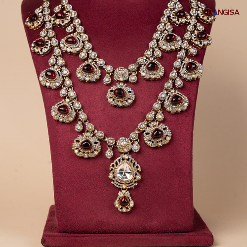 Ruby Layered Heritage Maala