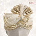 The Gilded Pearl Ivory Safa
