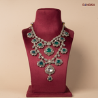 The Grand Crimson & Emerald Bib Maala