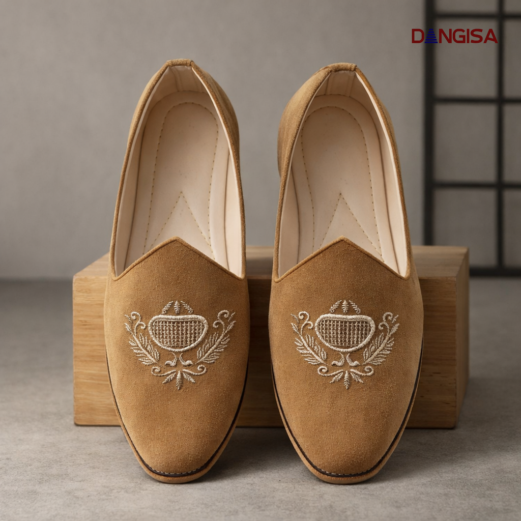 The Tan Crest Suede