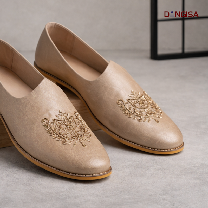 The White Croc-Texture Bit Loafer