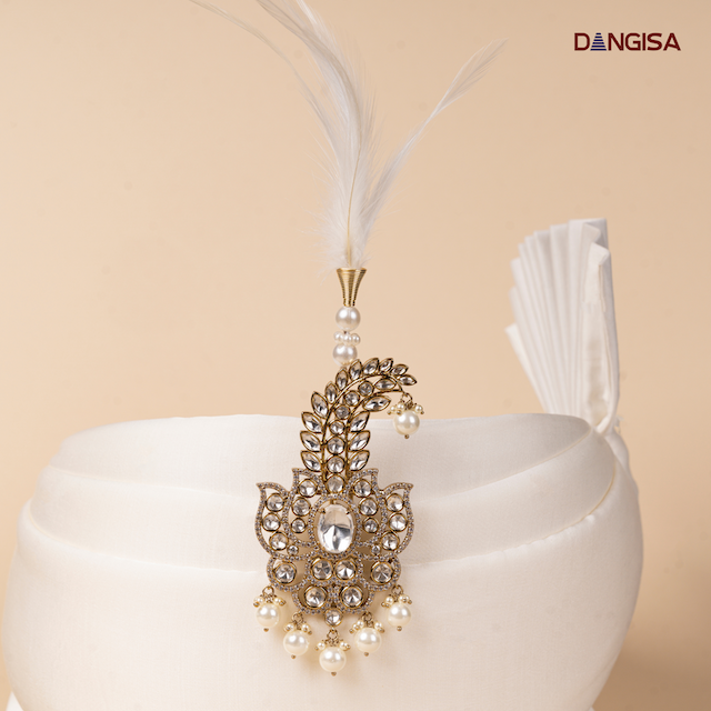 The Ivory Lotus Halo Safa Brooch