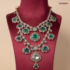 The Grand Crimson & Emerald Bib Maala