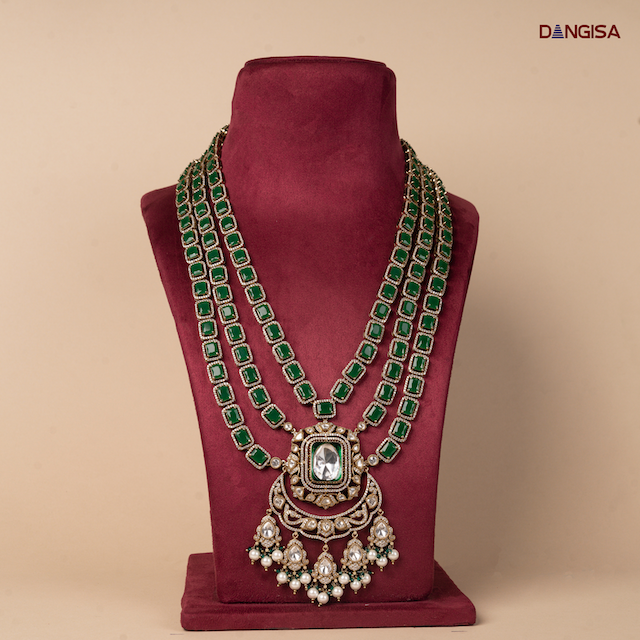 The Emerald Square-Link Chandbali Maala