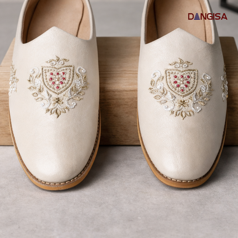 The White Dual-Texture Slip-On