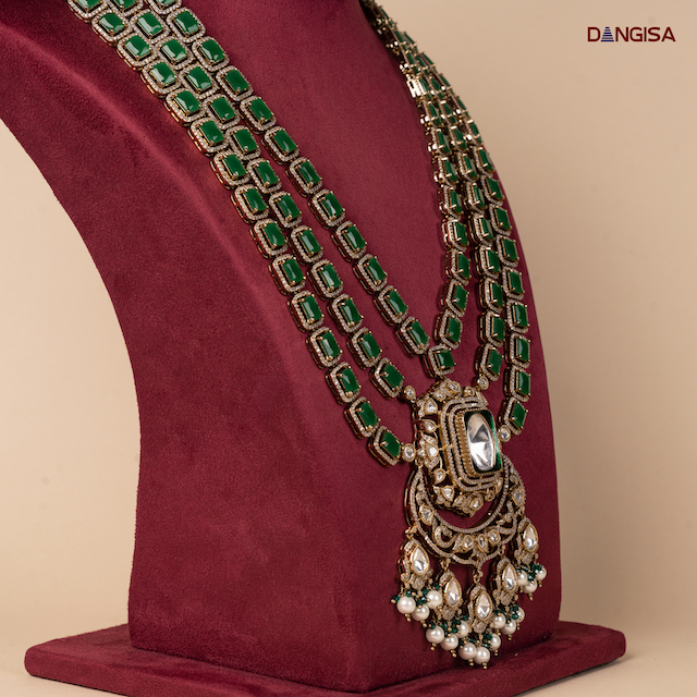 The Emerald Square-Link Chandbali Maala