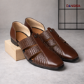 The Brown Lattice T-Strap