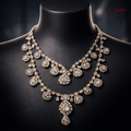 The Crystal Waterfall: Clear Stone Sherwani Mala