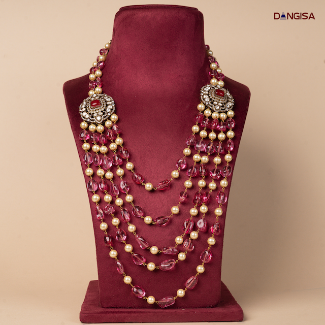The Amethyst & Pearl Statement Maala
