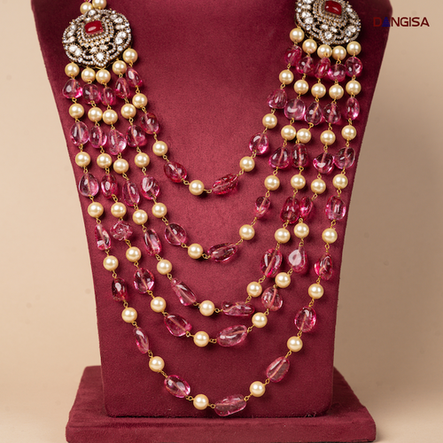 The Amethyst & Pearl Statement Maala