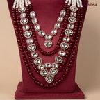 The Ruby & Polki Droplet Maala
