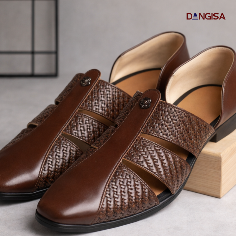 The Brown Lattice T-Strap