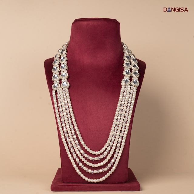 The Contemporary Crystal & Pearl Maala