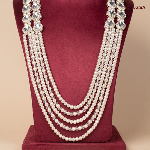 The Contemporary Crystal & Pearl Maala