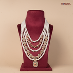The Rose Gold & Champagne Pearl Maala