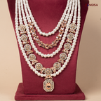 The Rose Gold & Champagne Pearl Maala