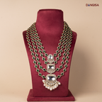 The Emerald & Crescent Polki Maala