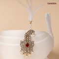 The Ruby Leaf Crest Safa Brooch