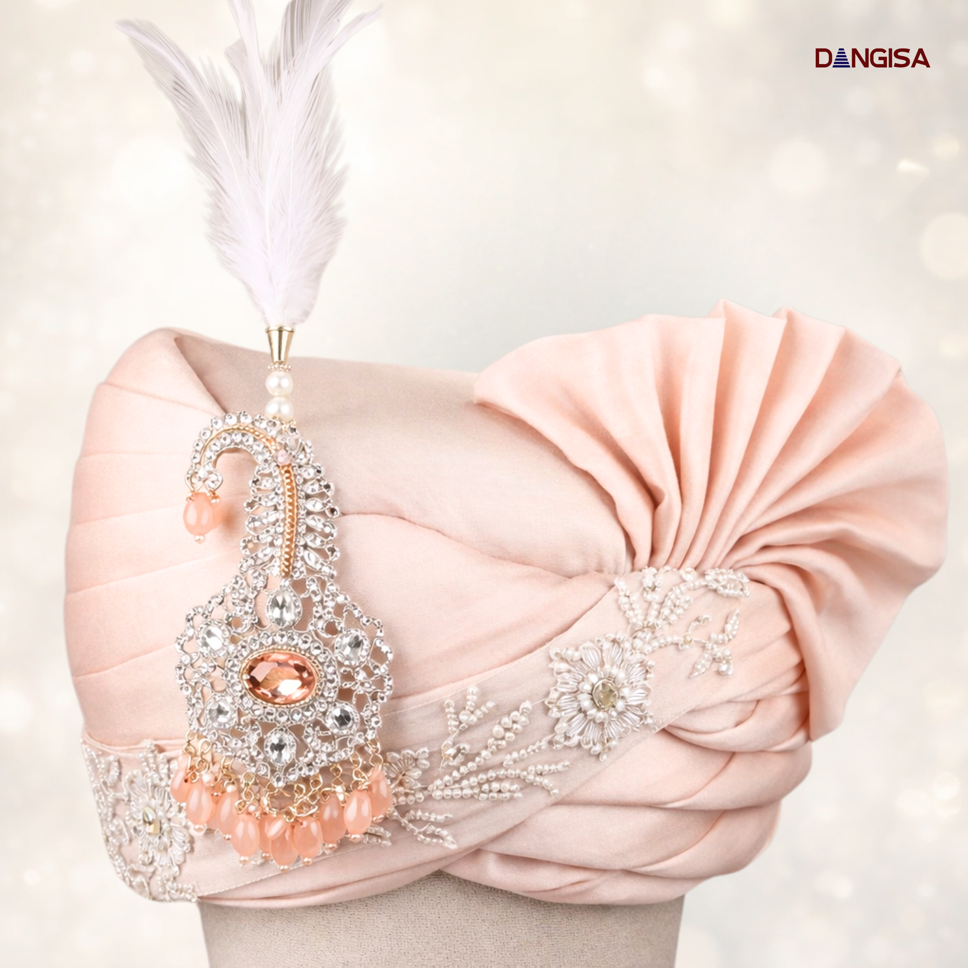 The Imperial Peach Filigree Safa