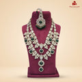 Royal Kundan Polki Stone Necklace - Green