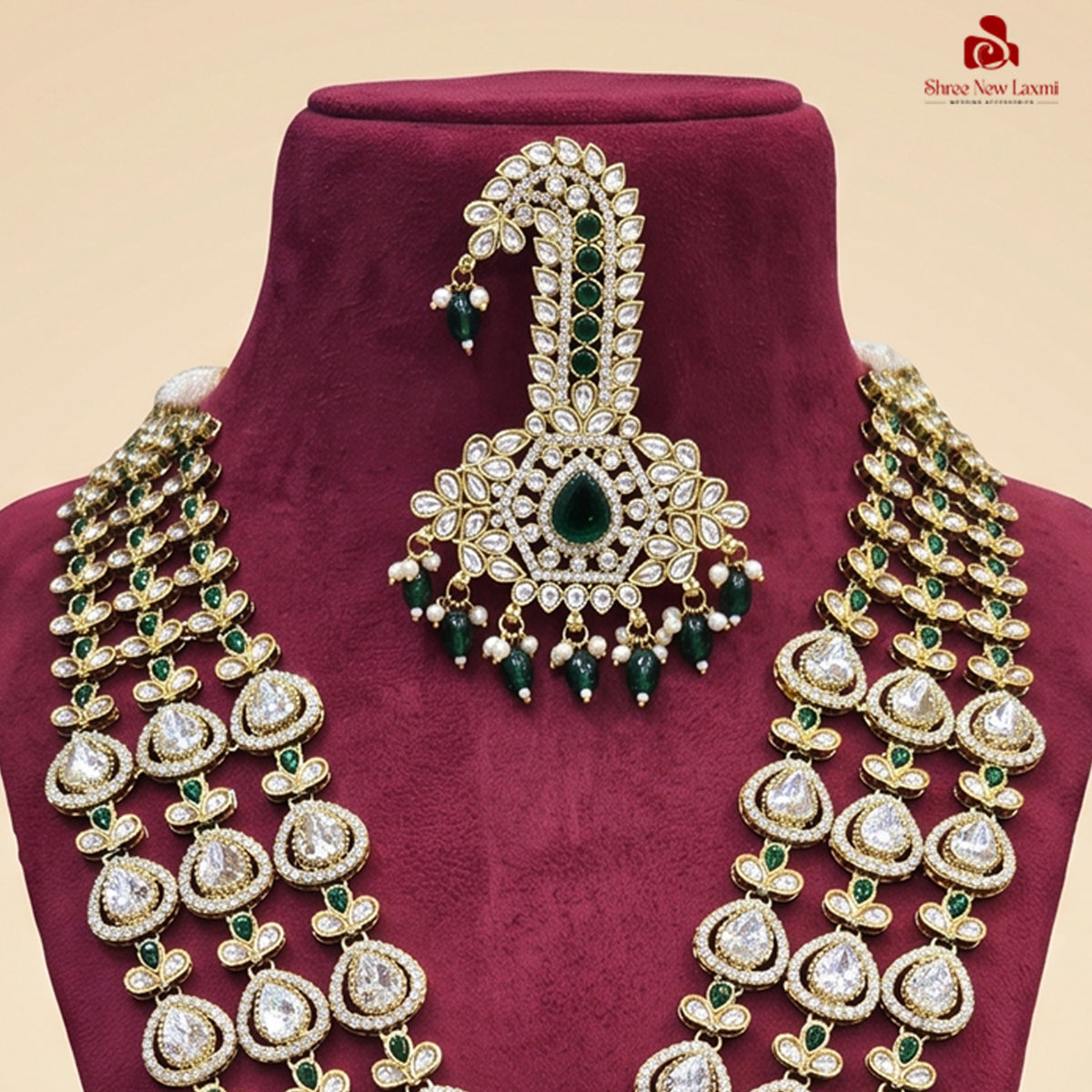 Royal Kundan Polki Groom Necklace