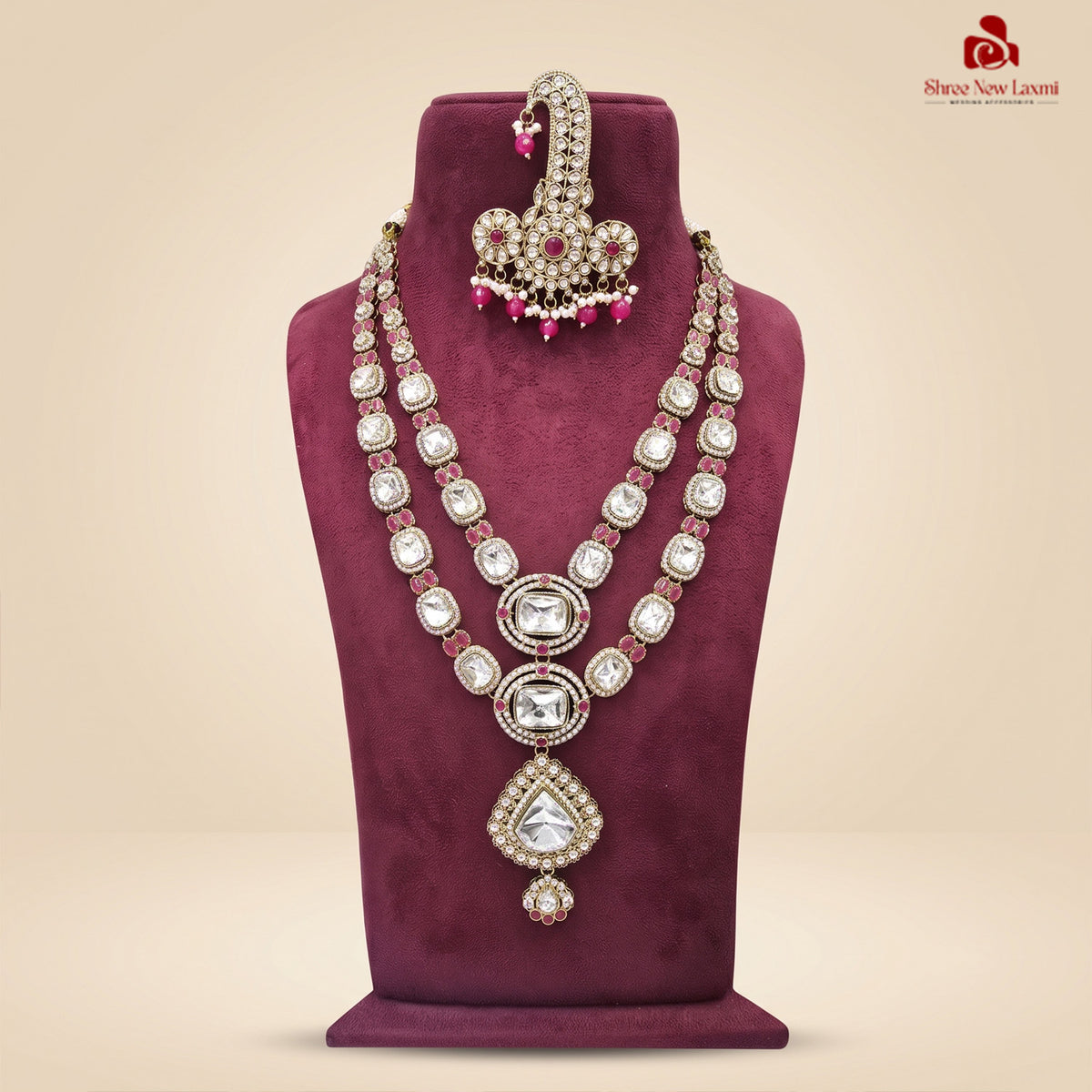 Royal Kundan Polki Stone Necklace