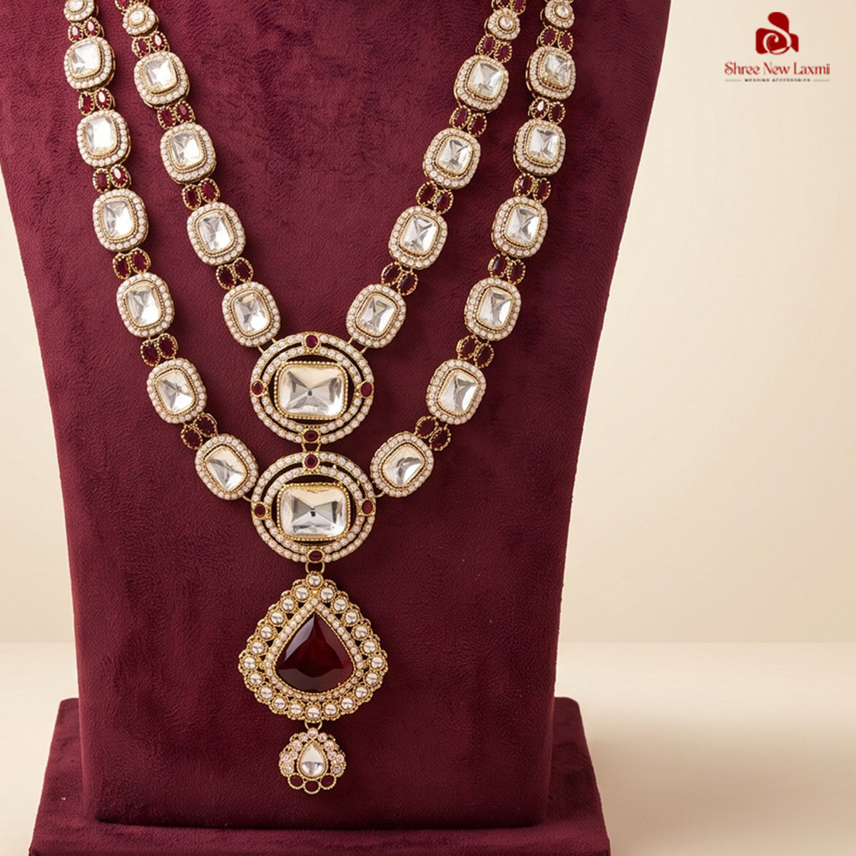Royal Kundan Polki Stone Necklace