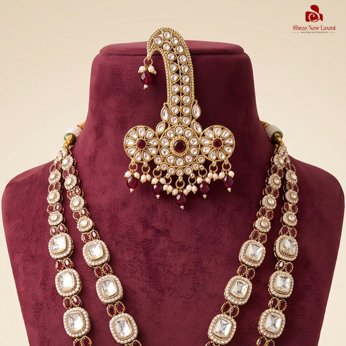 Royal Kundan Polki Stone Necklace