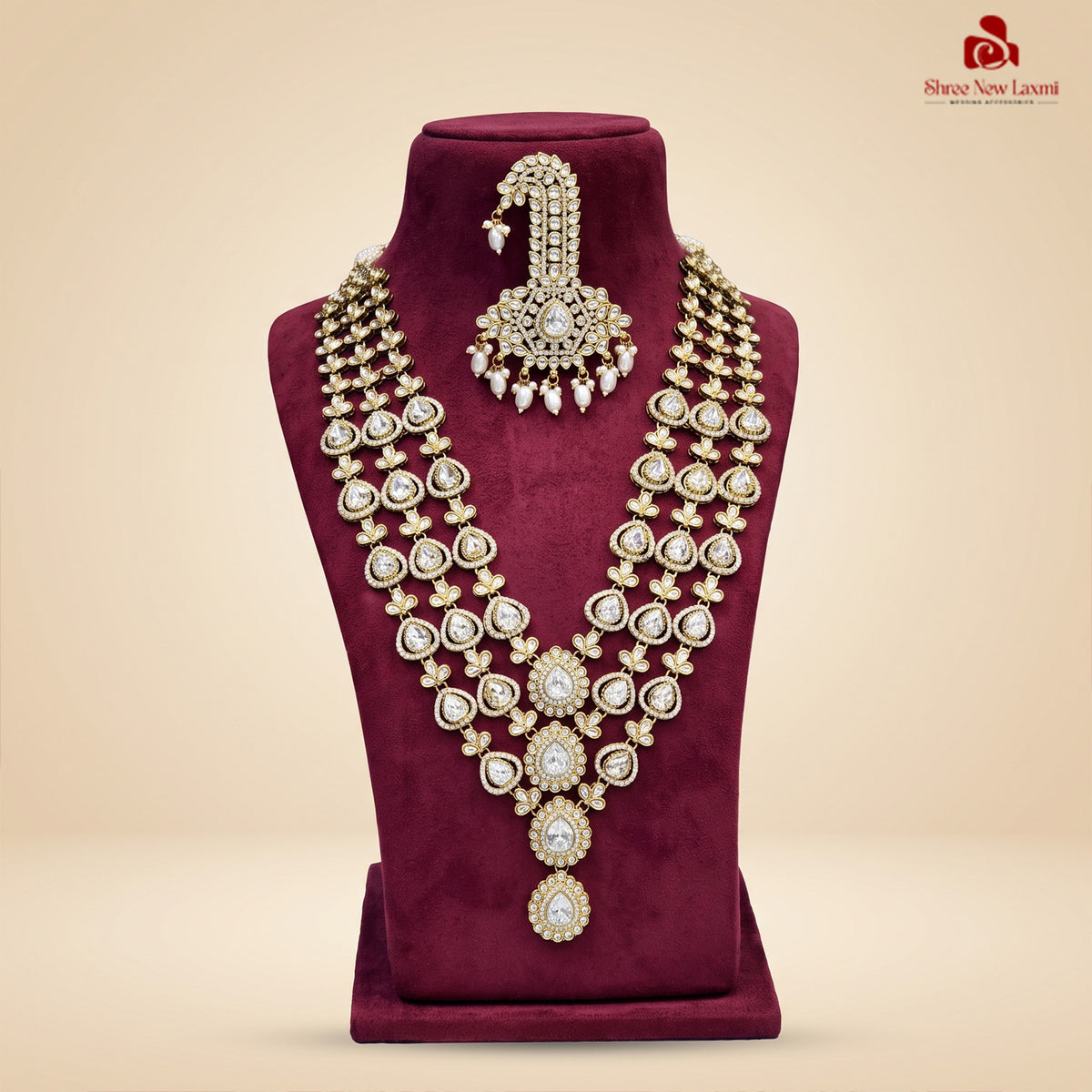 Royal Kundan Polki Groom Necklace