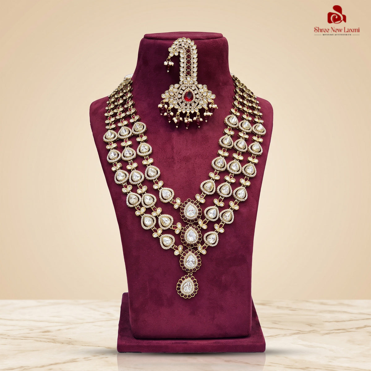 Royal Kundan Polki Groom Necklace