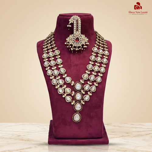 Royal Kundan Polki Groom Necklace